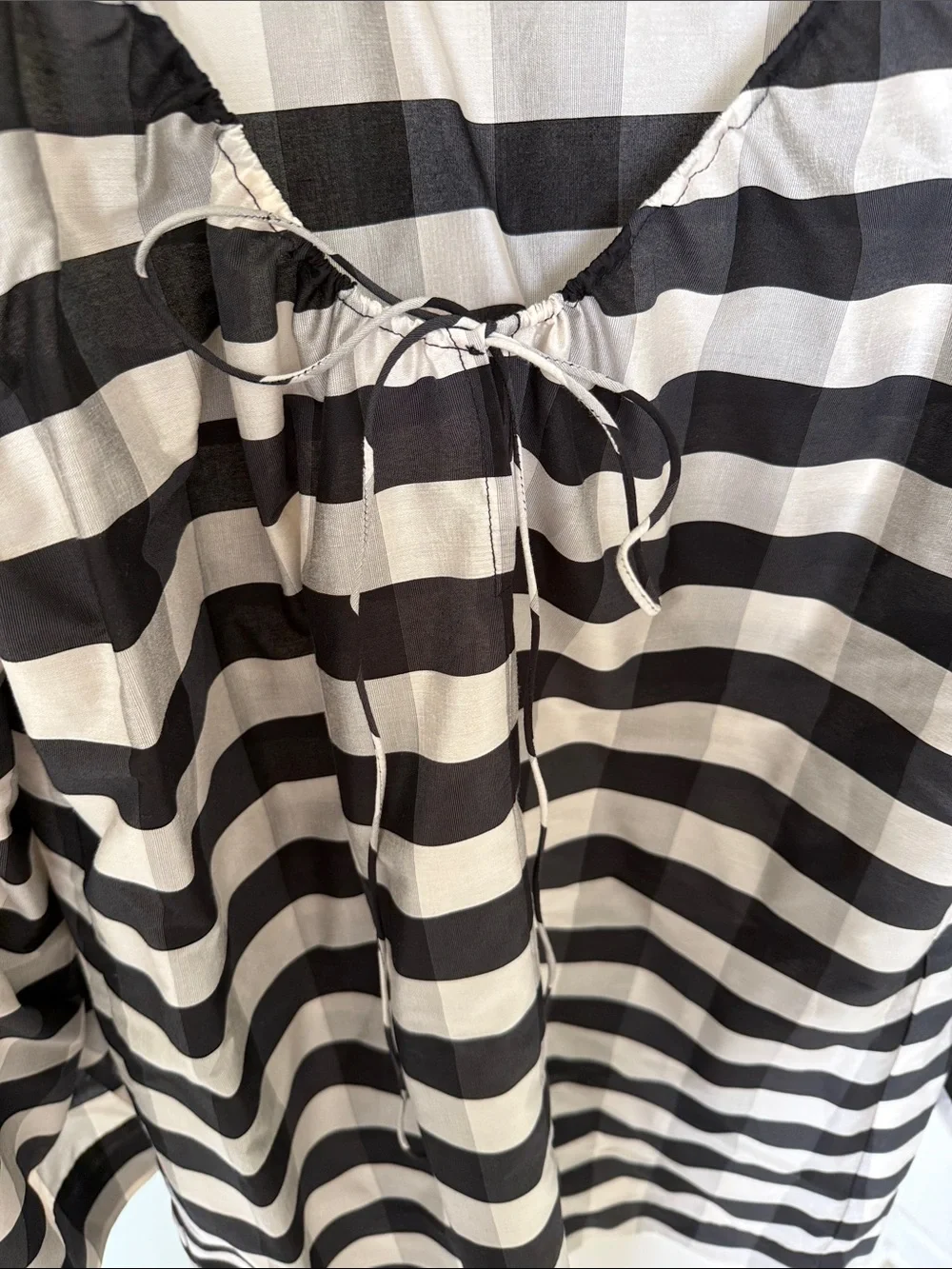 Tuckernuck Midnight Check Claudine Mini Caftan - Picture 5 of 8